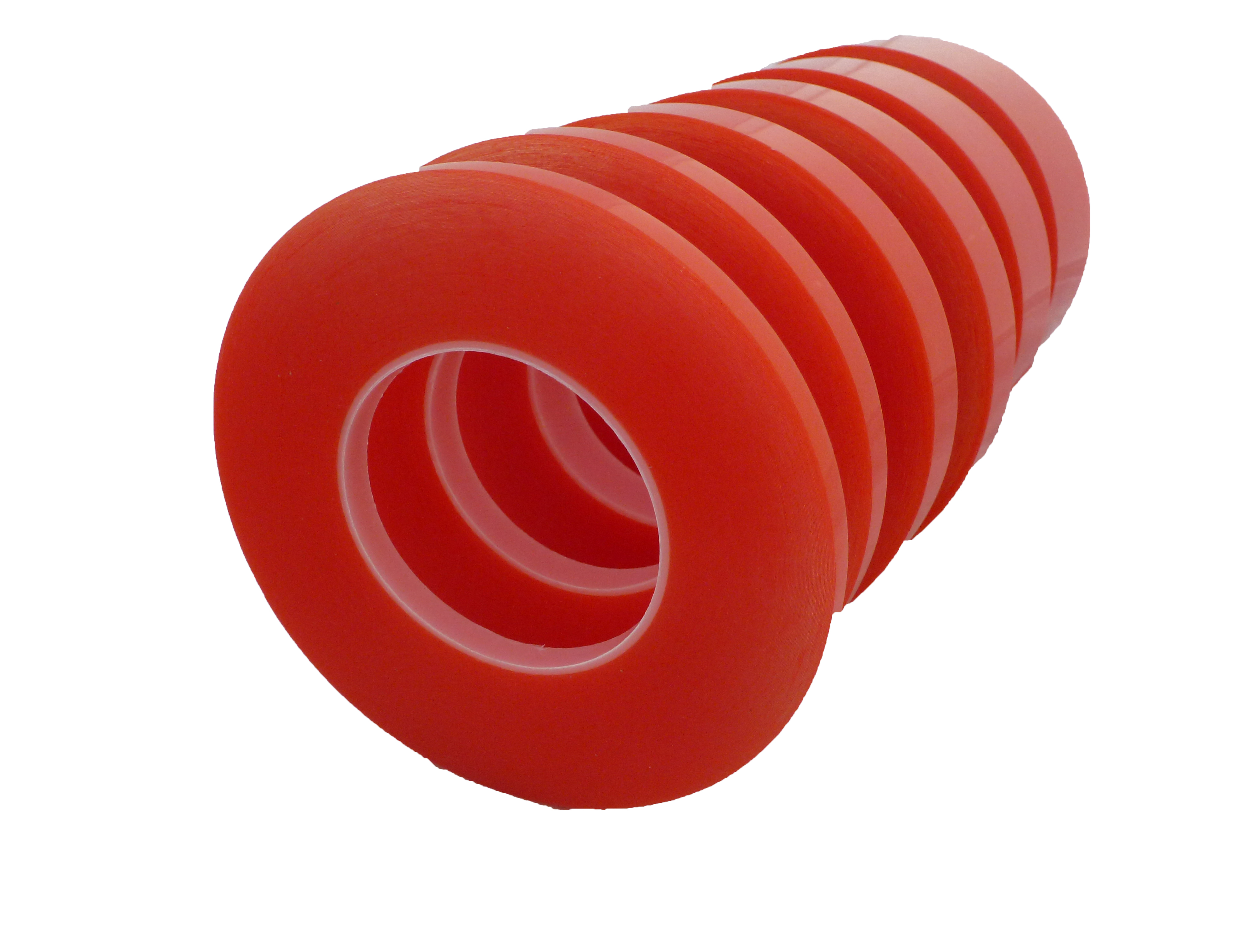Double Sided Red Polyester Tape