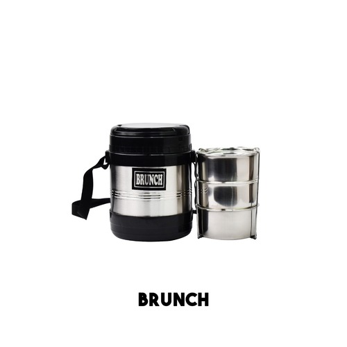Silver  & Black Brunch Thermal Casserole