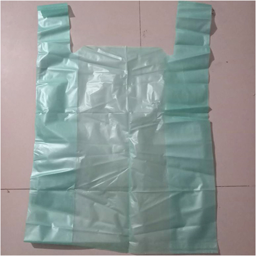 Biodegradable Green Carry Bag - Hardness: Soft