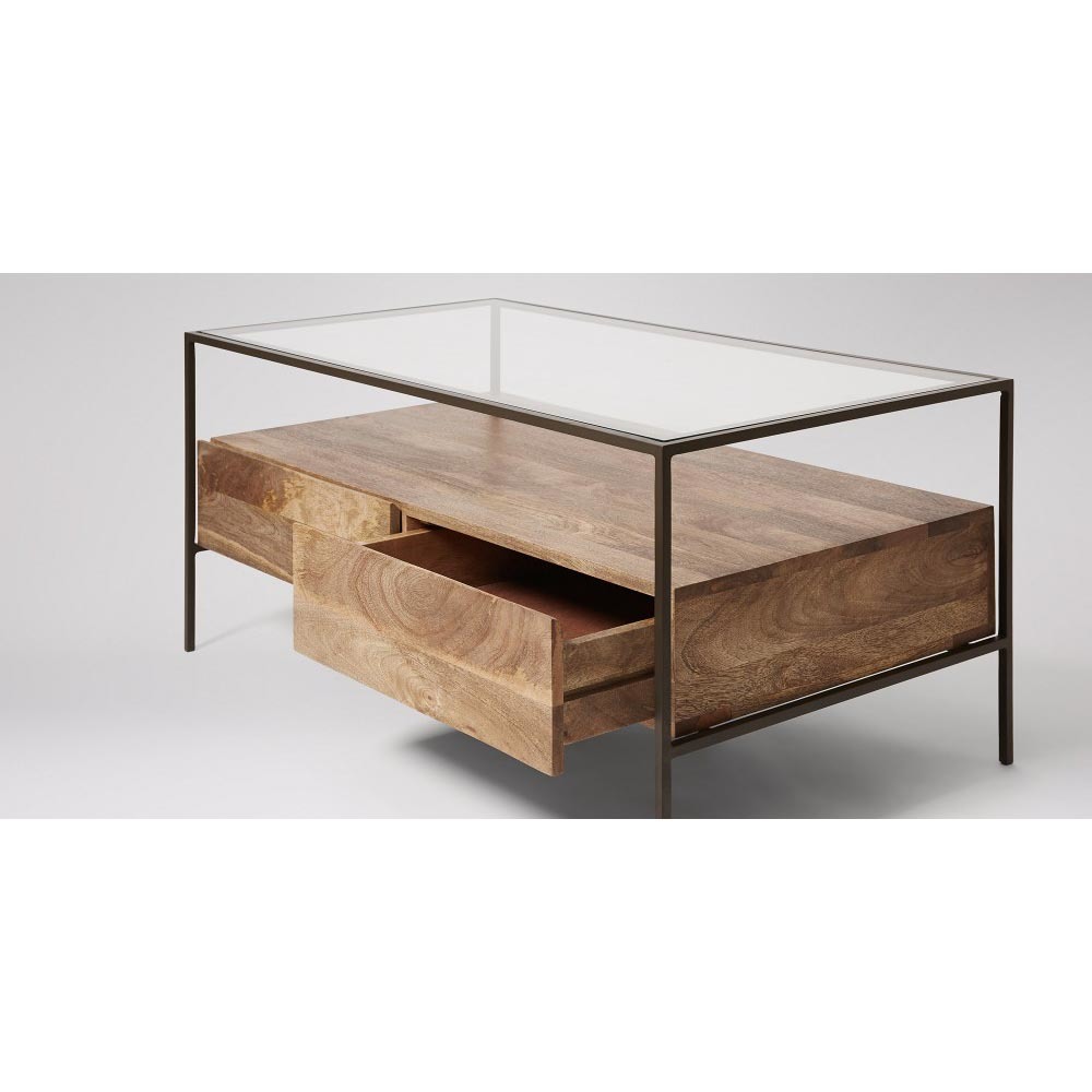 Durable Glass Top Coffee Table