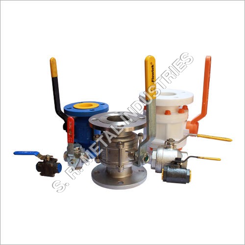 SS Ball Valve - Stainless Steel, Size 20-25 mm, White, Silver, and Blue | High Pressure Resistant, Easy to Clean, PTFE Seats
