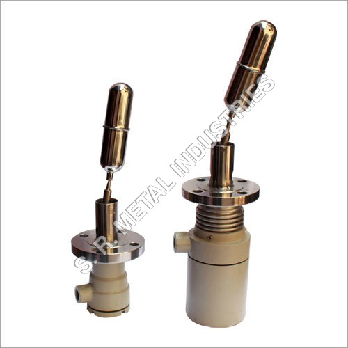 Side Mounted Level Switch - Zinc Metal, 25mm Dia x 25mm Size | Golden Color, Chlorine Resistant, 300 Volt Max Voltage, Temperature Range -65 to 450°F, 1kg Weight