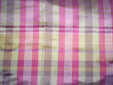 Quick Dry Checked Jacquard Silk Fabric