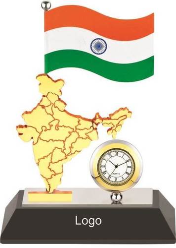 इंडियन फ्लैग टेबल क्लॉक