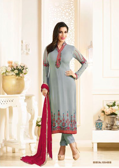 Karma Azaa Catalog Sophie Georgette Embroidered