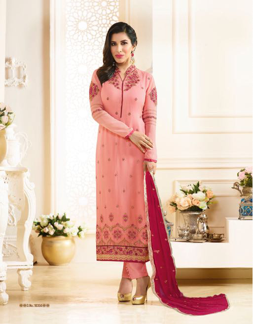 Karma Azaa Catalog Sophie Georgette Embroidered