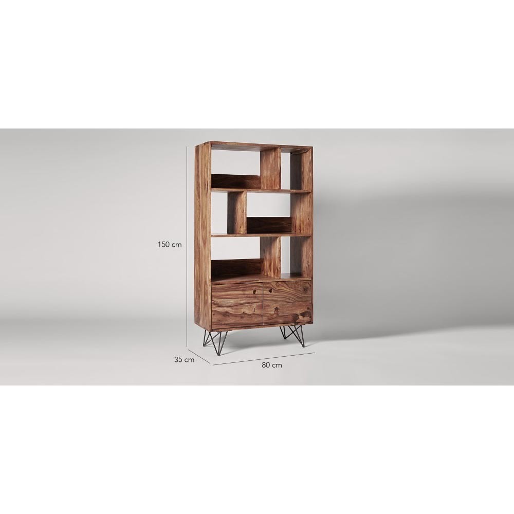 Creative Art Wooden Bookshelf