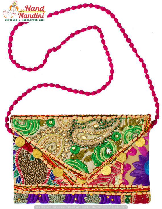 Multicolor Banjara Patchwork Embroidered Hippy Fashion Bag