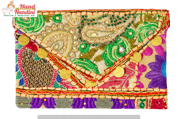 Multicolor Banjara Patchwork Embroidered Hippy Fashion Bag