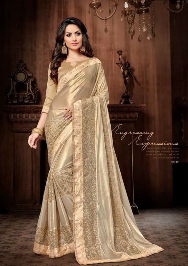 Teal Blue Sethnic Shreeram Blossom Sarees Lycra Net