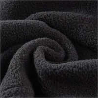 Black Cotton Fleece Fabric