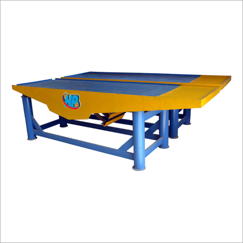 Paver Block Vibrating Table - MS 31, 10 Feet x 2.5 Feet, Yellow & Blue | 3 Hp Power, Auto Running System, Low Maintenance, High Efficiency 