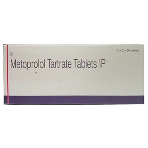 Metoprolol Tartrate - 25mg, 37.5mg, 50mg, 75mg, 100mg Tablets | General Drug for Hypertension, Angina Relief, and Heart Attack Recovery