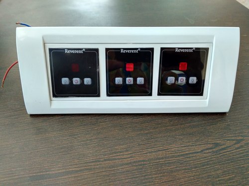 Remote Operated Smart Switch Board - Plastic Material, 22x9x9.2 cm Size, Matte Black Color | Max Current 5 Ampere, 06 Remote Lights
