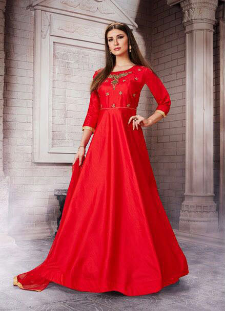 Multi Meraki Ethnic Wholesale Ready Made Gown Catalog