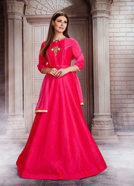 Multi Meraki Ethnic Wholesale Ready Made Gown Catalog