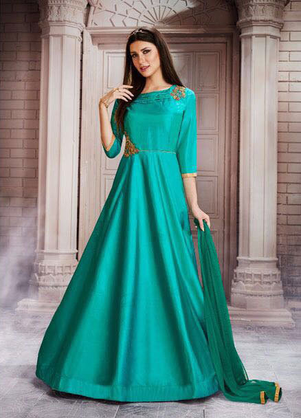 Multi Meraki Ethnic Wholesale Ready Made Gown Catalog