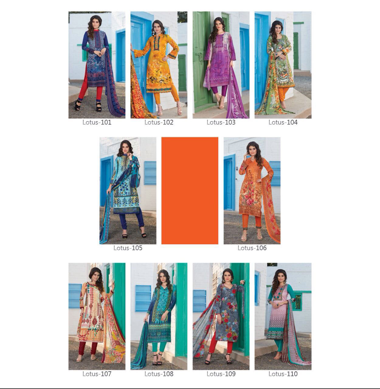 Raheja Lotus Cambric Cotton Printed Suits - Un-stitched, Customized Up To 42 | Blue Cambric Cotton, Weaving Silk Blouse, Modern Dress Type, Printed Material