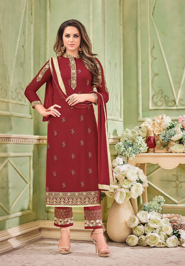 Sajawat Mayra Vol 2 Georgette Heavy Work Suit