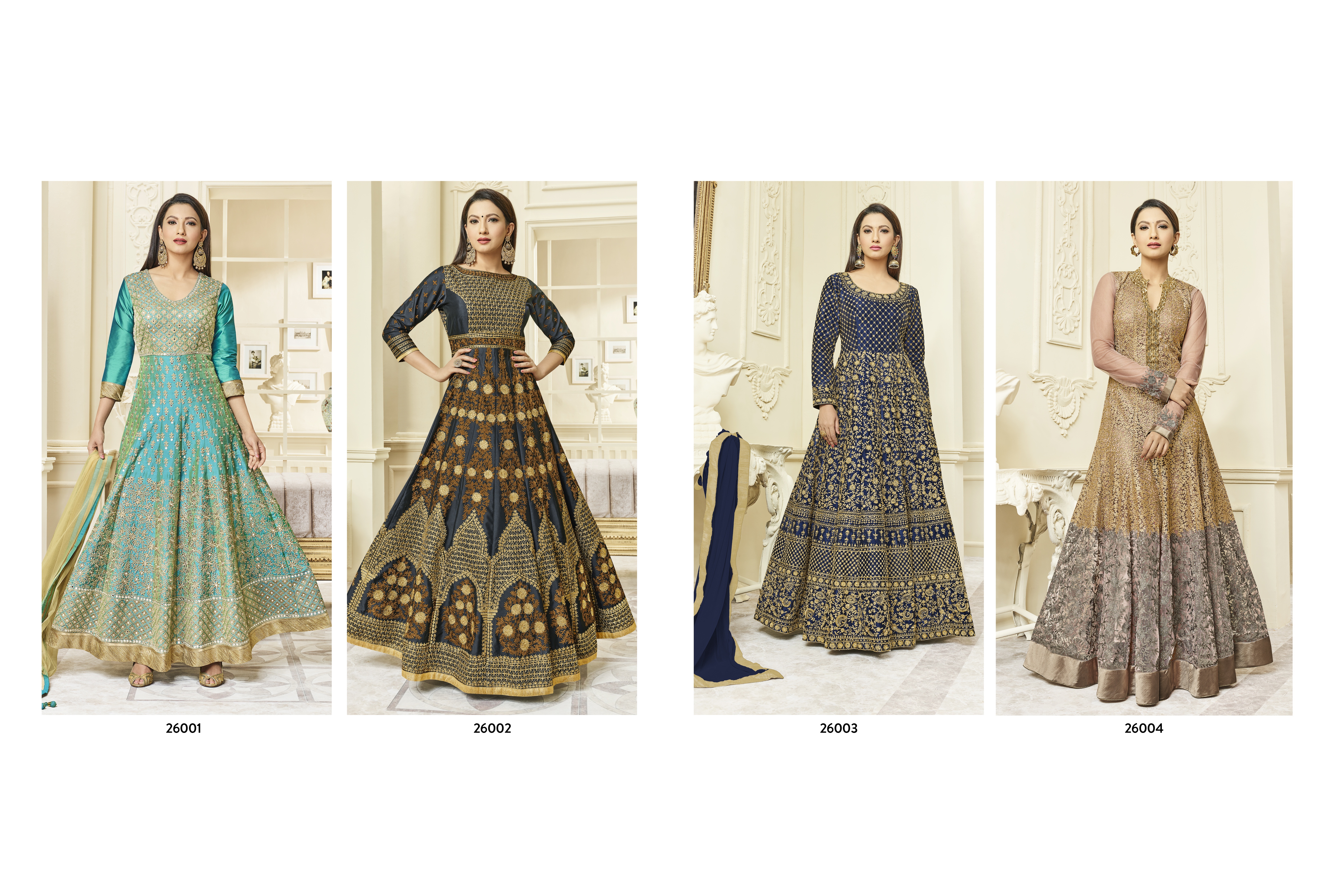 Arihant Hayat Anarkali Catalog  Raw Silk Heavy