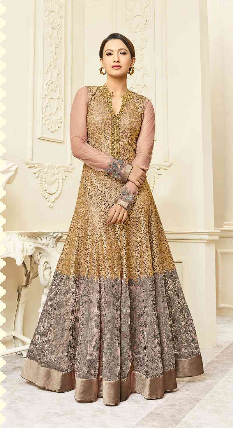 Arihant Hayat Anarkali Catalog  Raw Silk Heavy