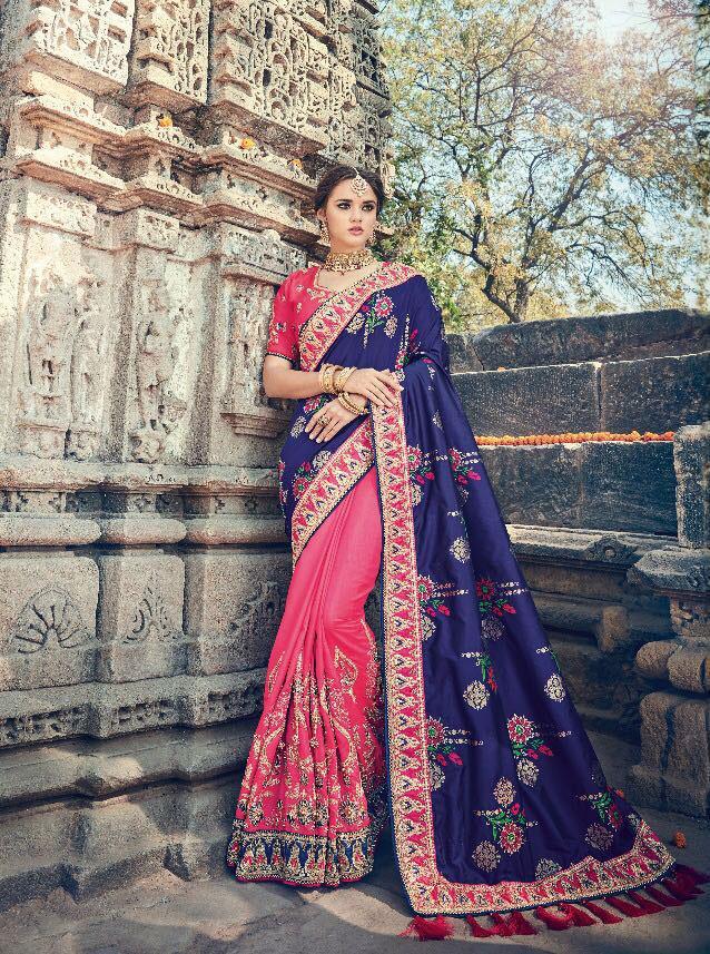 Orange Designer Sarees