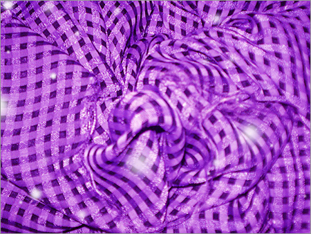 4 Part Cationic Satin Plaid Fabrics