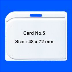 2 Side Sticky ID Card Holder - PVC Material, Size 48x72 mm, Available in White & Black, Custom Colors Available | Double-Sided Functionality