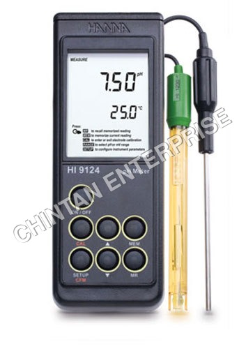Plastic And Glass Waterproof Portable Ph Meter - 9124