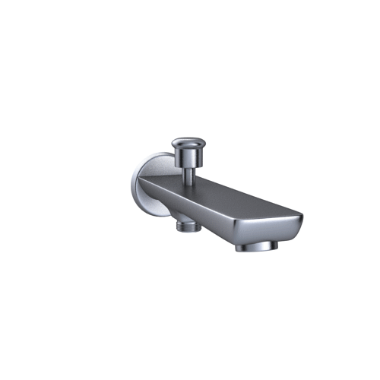 White Bath Spout With Tip-Ton