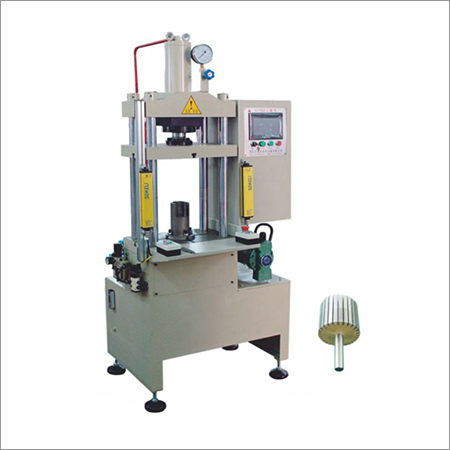 Rotor Shaft Inserting Pressing Machine - Color: Silver