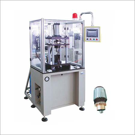 Commutator Pressing Machine - Stainless Steel, High Precision | Automated Operation With Mitsubishi Plc Control And Hydraulic Pressure Monitoring
