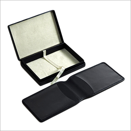 Pu/Pvc/Real Leather Card Holder With Presentation Box
