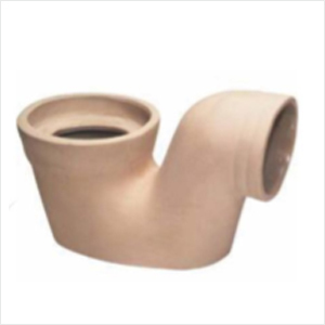 स्क्वेटिंग पैन के लिए ब्राउन पी-ट्रैप स्मॉल