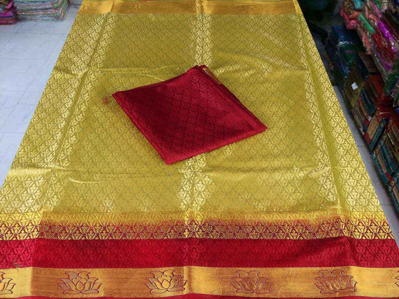 Green Sethnic Tussar Silk Saree Wholesaler In Surat