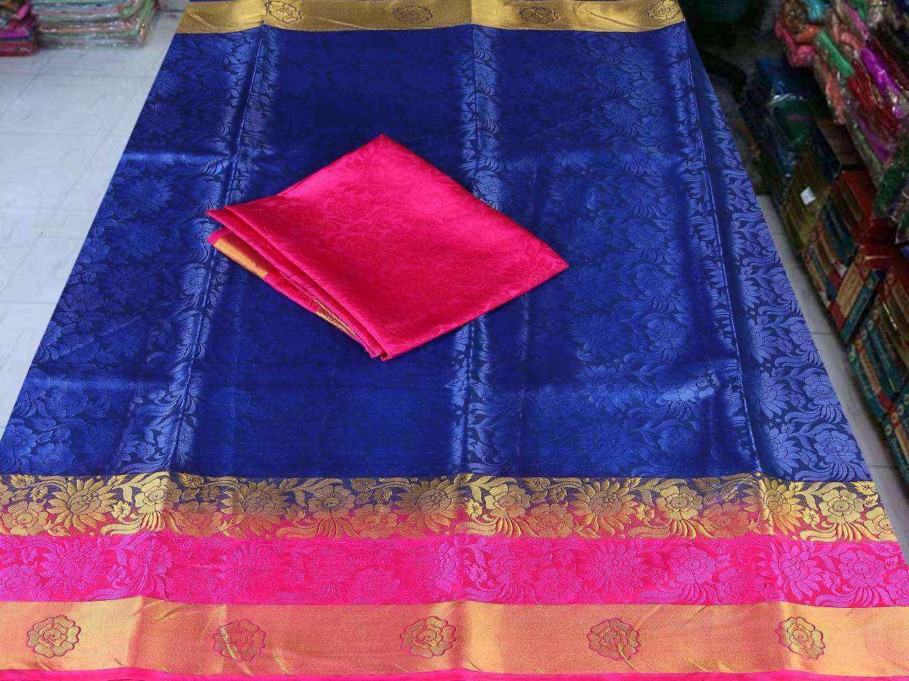 Green Sethnic Tussar Silk Saree Wholesaler In Surat