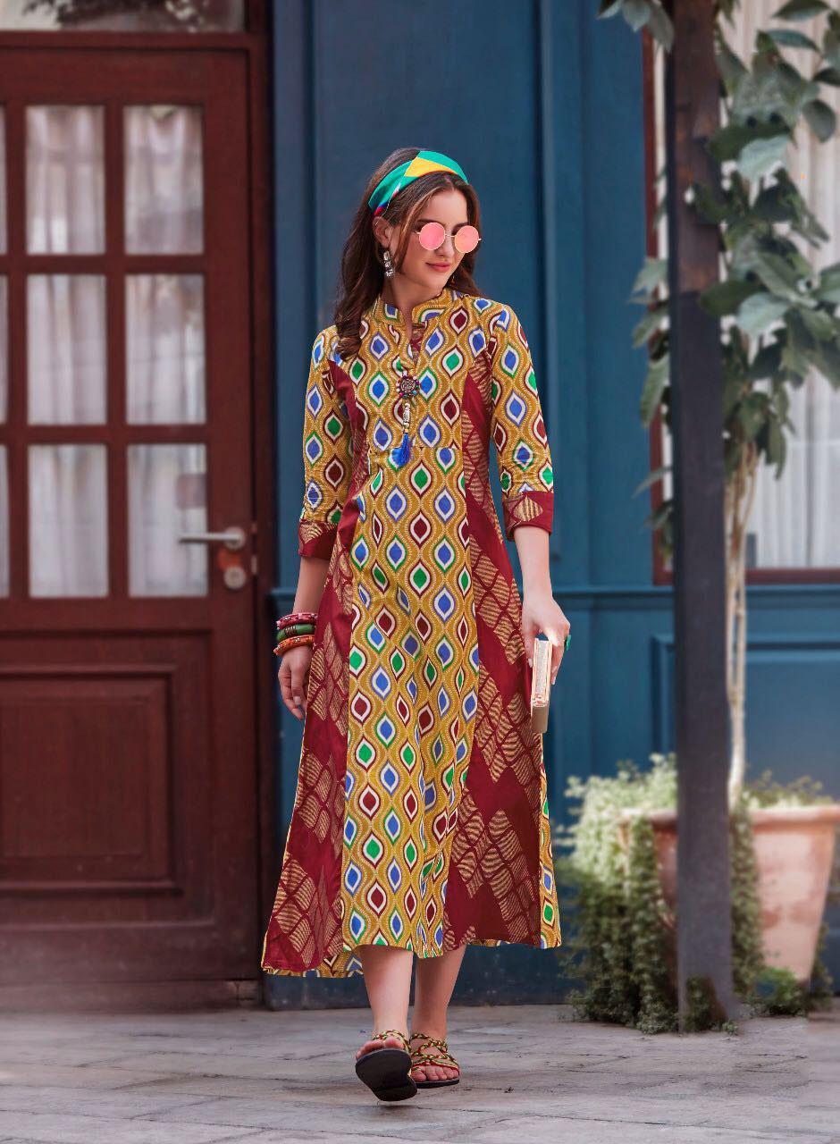 Kajal Style Femina Vol4 Cotton Kurti Rayon