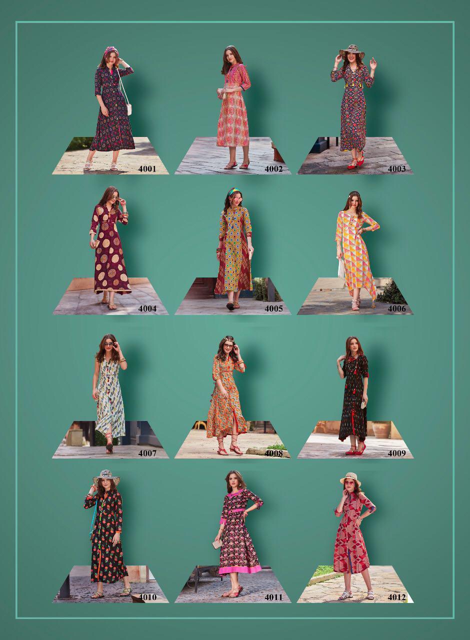 Kajal Style Femina Vol4 Cotton Kurti Rayon