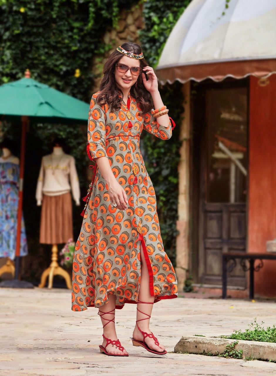 Kajal Style Femina Vol4 Cotton Kurti Rayon
