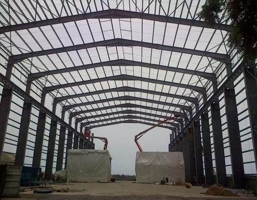 I Beam Shed Roof Material: Steel