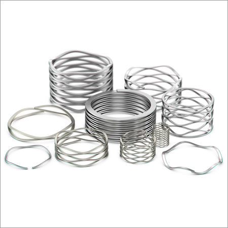 Wave Springs - Stainless Steel, 2-5mm Width Range | Silver Color, Polished Finish, Adjustable Raw Material Thickness & Wave Turns
