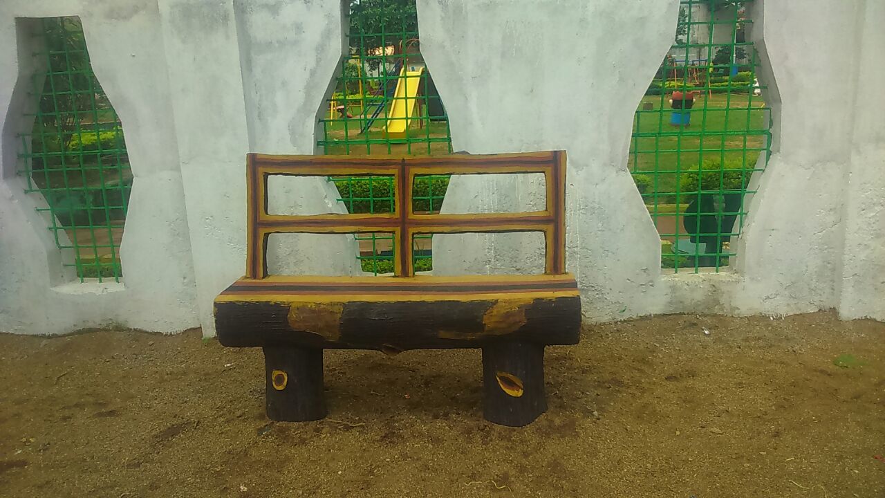 Rcc Bench - Concrete, 6 Feet Long X 1.5 Feet Wide X 1.8 Feet High | Gray, Natural Finish, 150 Lbs Weight