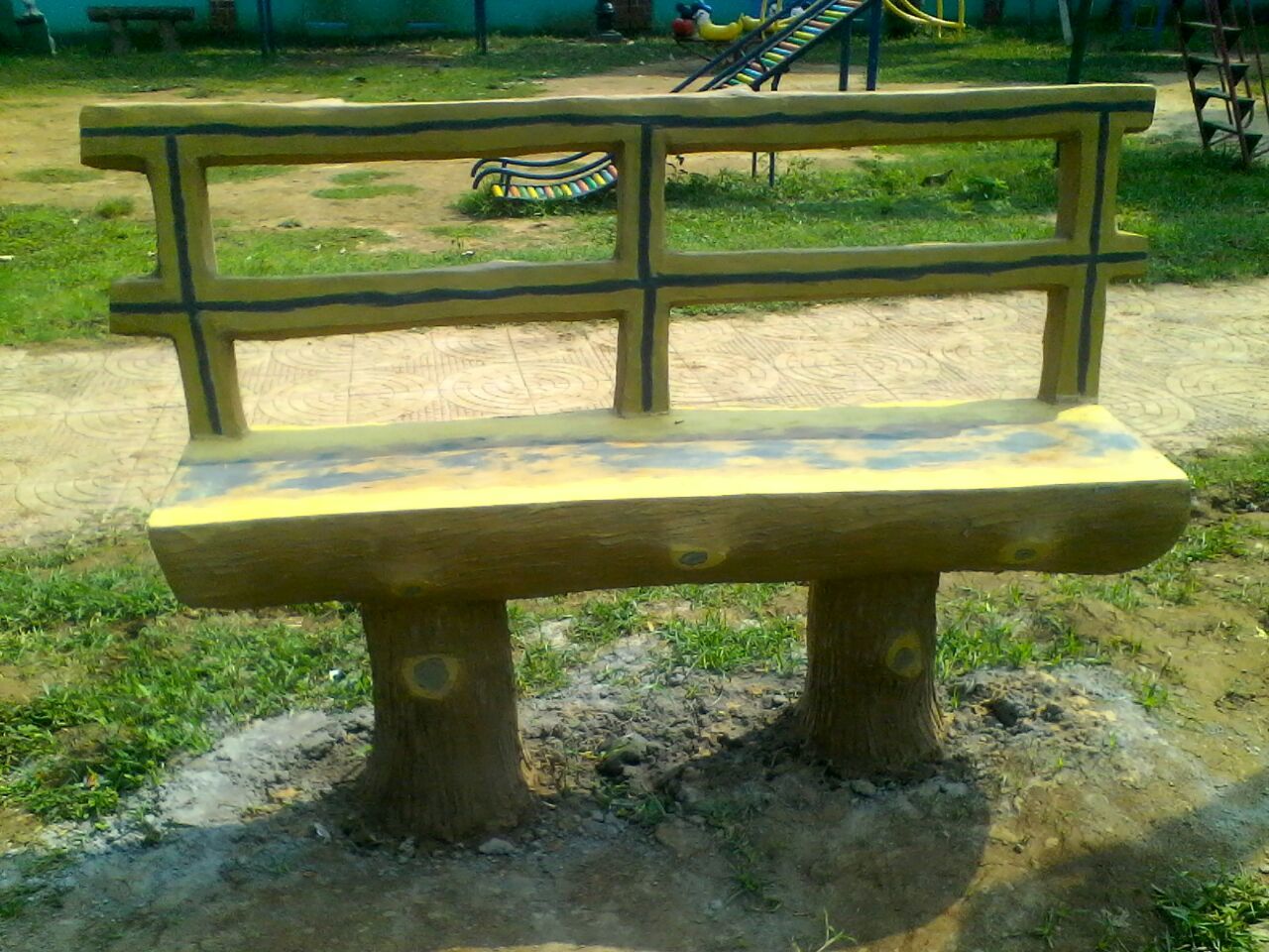 Rcc Bench - Concrete, 6 Feet Long X 1.5 Feet Wide X 1.8 Feet High | Gray, Natural Finish, 150 Lbs Weight