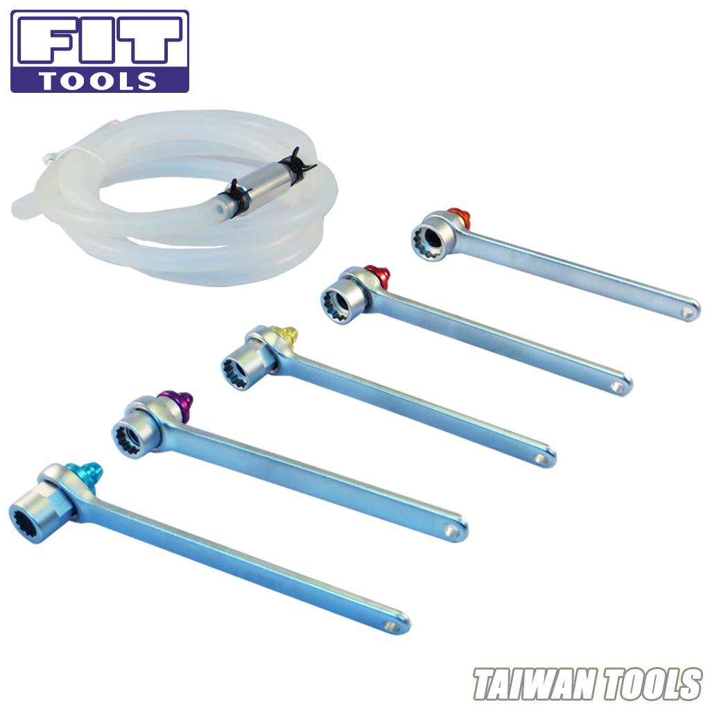 8,9,10,11,12 Mm Brake Bleeder Wrench With Check Valve Kit