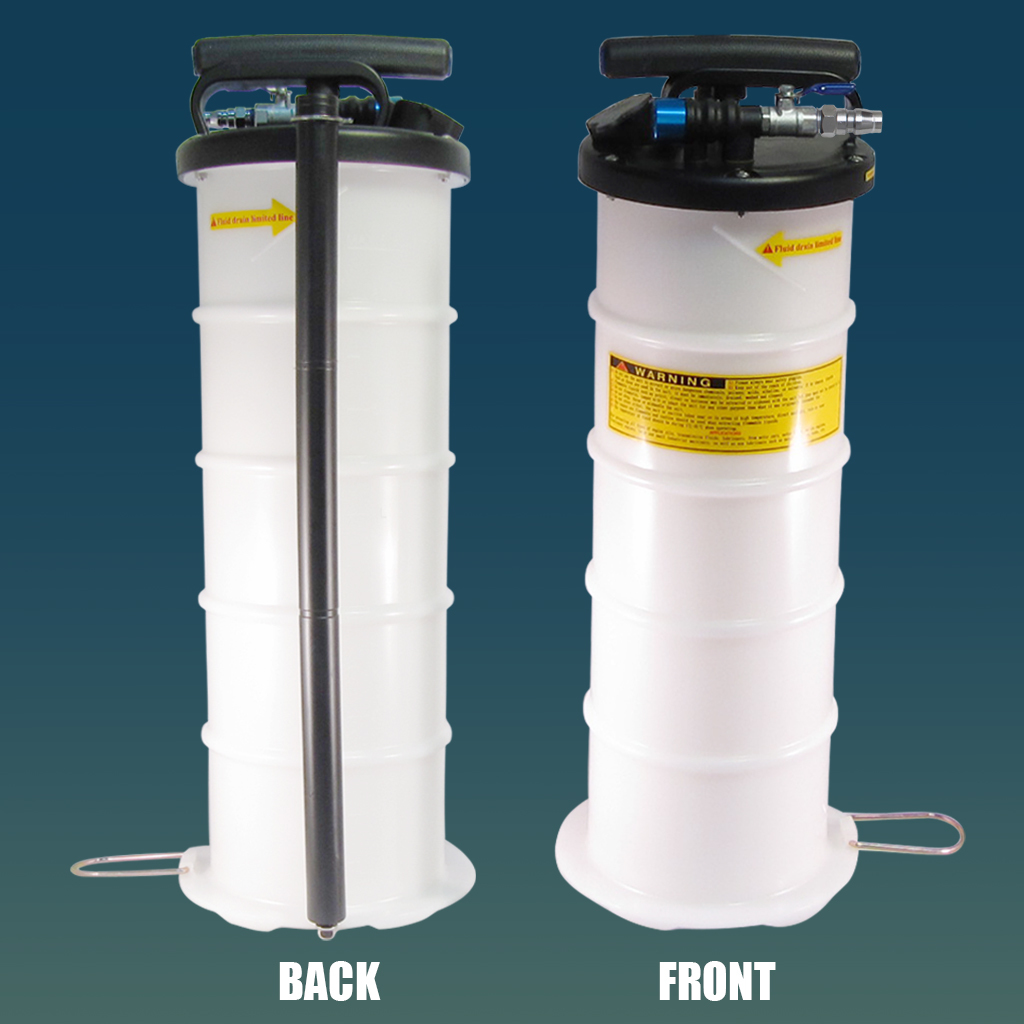 Fit Tools 6.5 Liter Pneumatic / Manual Operation Oil Or Fluid Changer Vacuum Extractor Pump