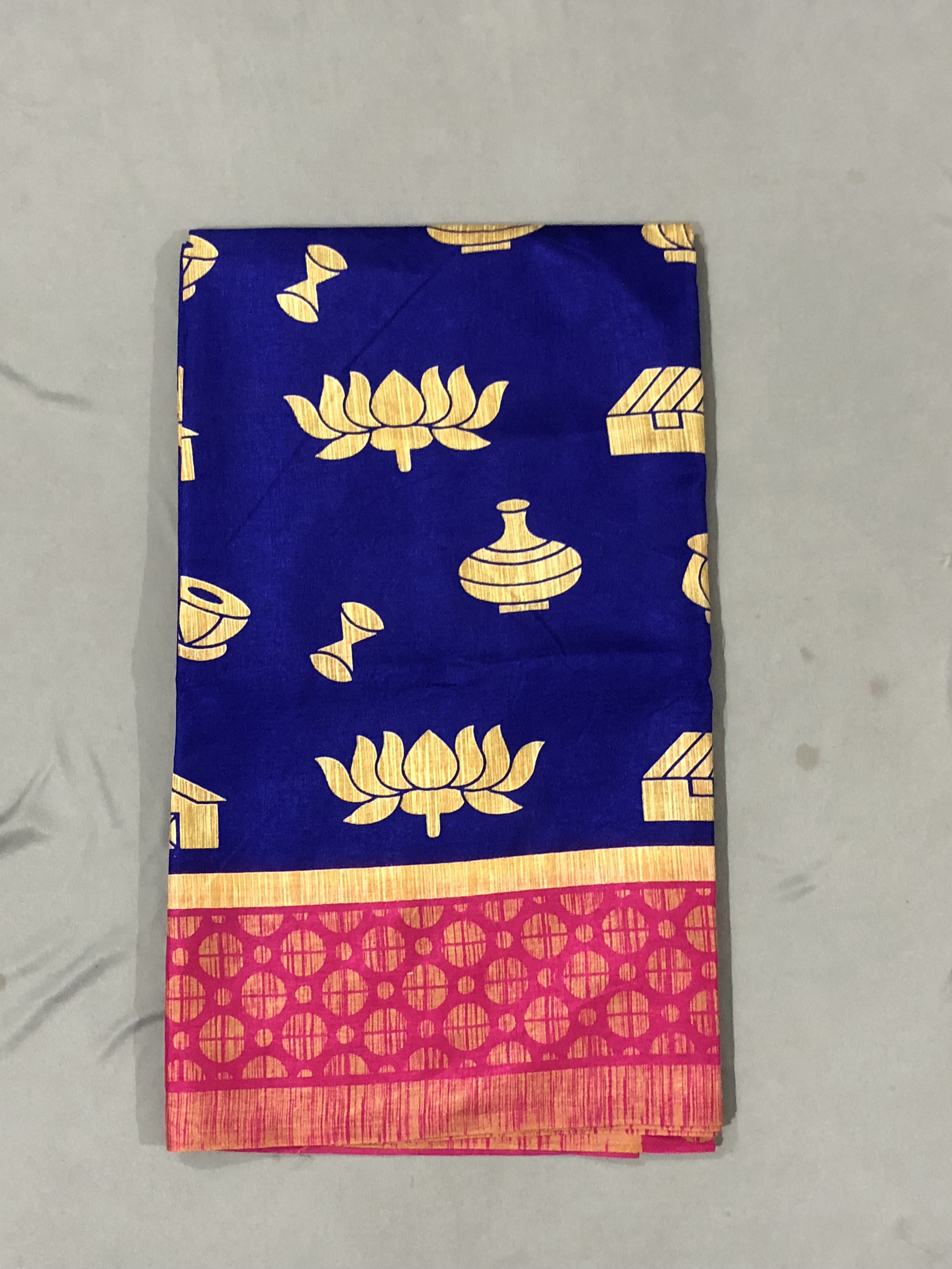 Bali Silk Designer Saree - Heavily Textured Printed Lilen Chanderi Fabric | Digital Print, Dry Clean Only