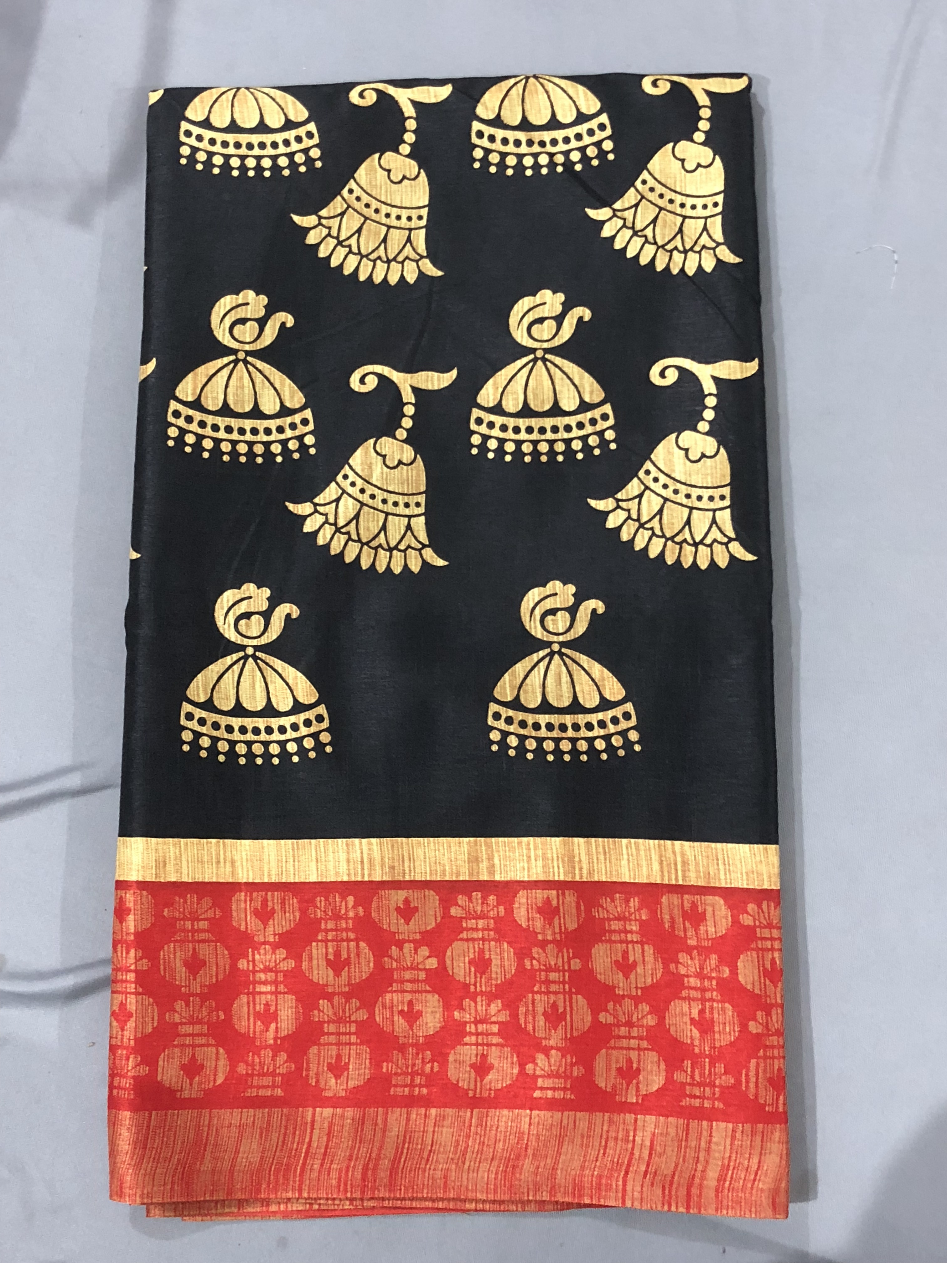 Bali Silk Designer Saree - Heavily Textured Printed Lilen Chanderi Fabric | Digital Print, Dry Clean Only