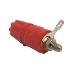 Banana Terminal 5 Amp - Plastic and Brass, Standard Size, Available in Red, Black, Green, Yellow | Secure Spring-Loaded or Screw-Type Connection