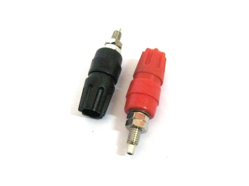 15 Amp Battery Terminal - Plastic & Brass, Standard Size | Black & Red, Corrosion-Free, Durable for Optimal Connectivity and Charge Flow