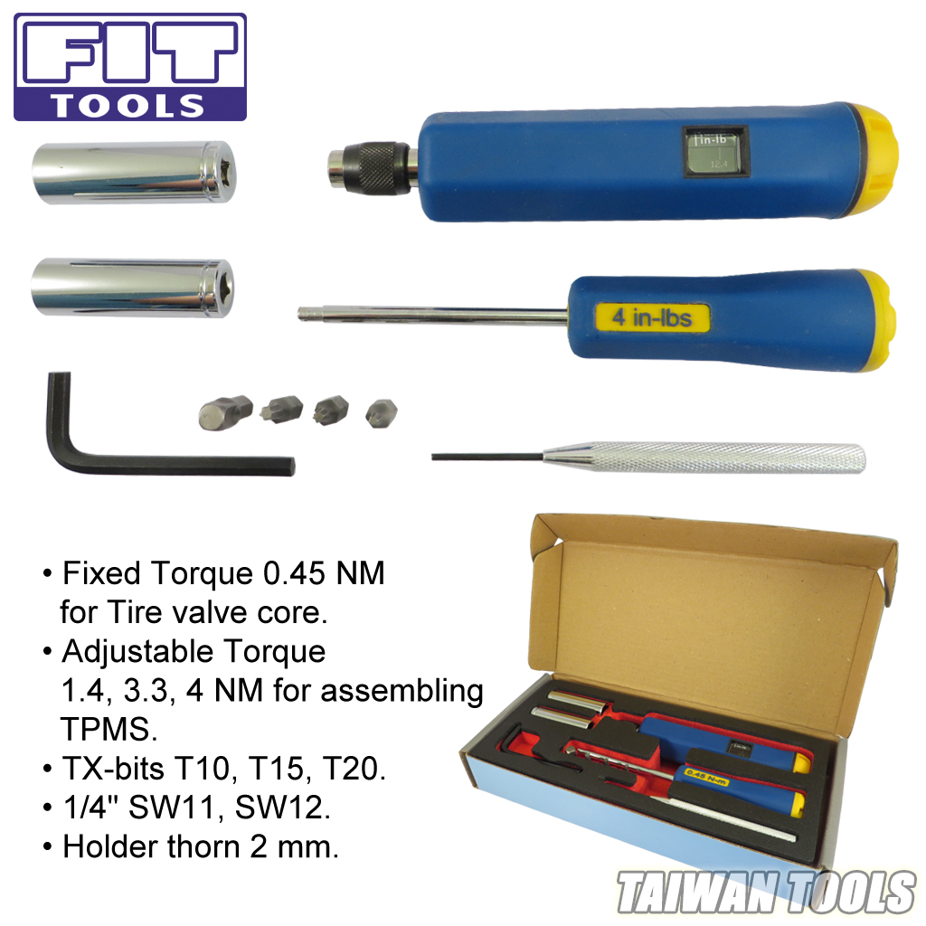 Tpms Installation Tool W/ Screwdriver & Sockets